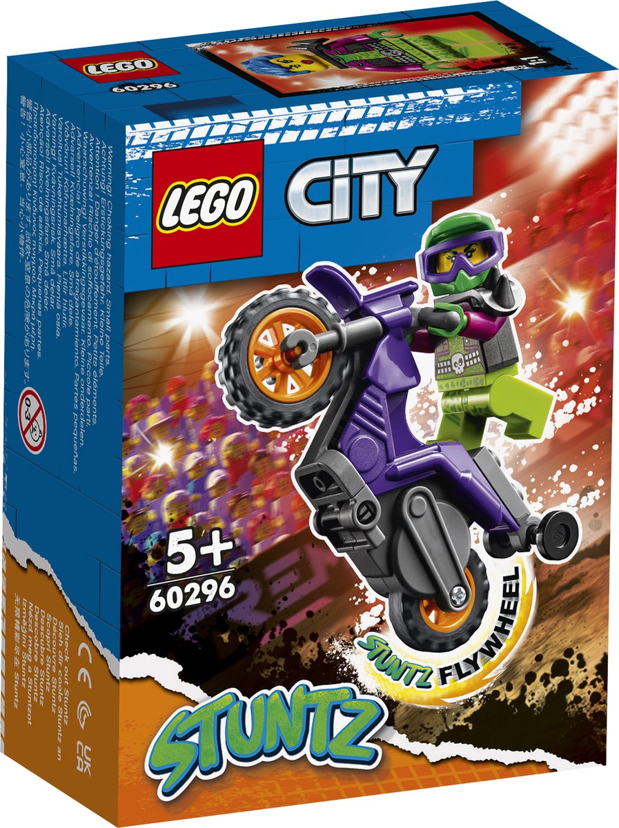 LEGO City Stuntz Wheelie Stuntmotor - 60296