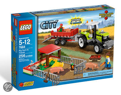 LEGO City Varkensboerderij en tractor - 7684