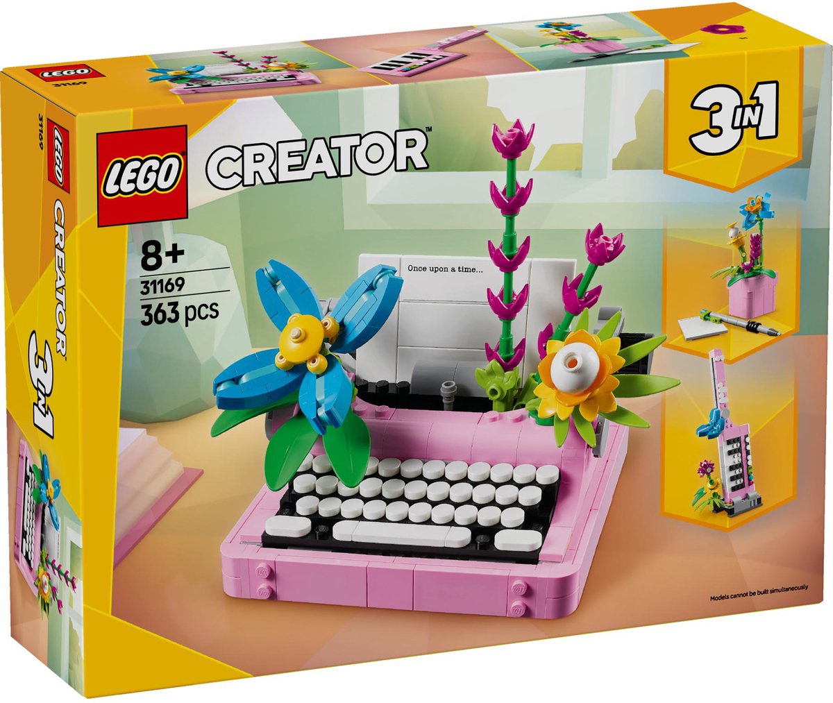 LEGO Creator 3in1 Typemachine met bloemen - 31169