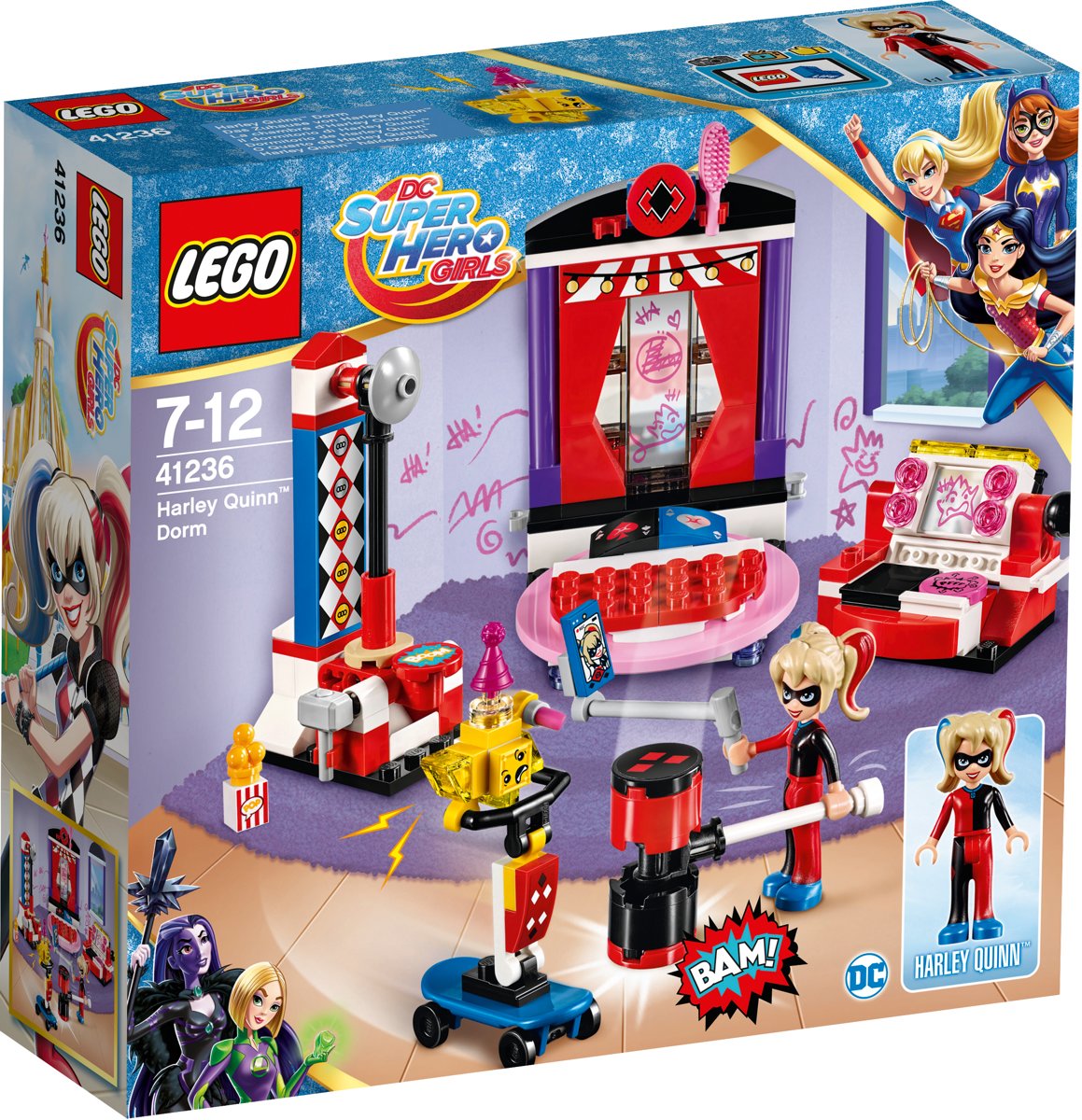 LEGO DC Super Hero Girls Harley Quinn Nachtverblijf - 41236