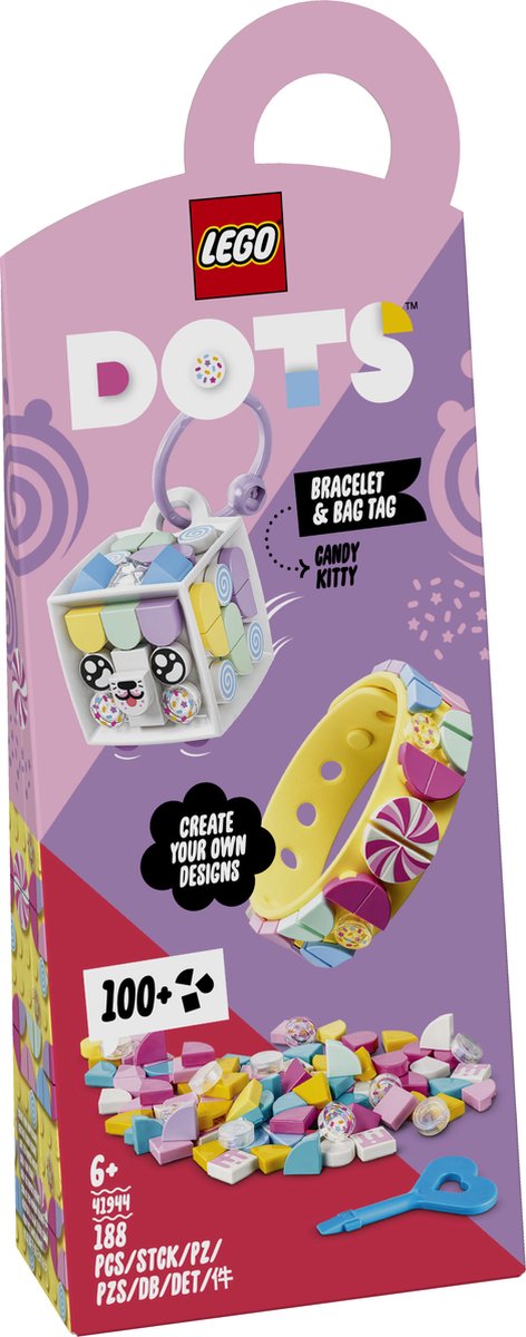 LEGO DOTS Snoepkatje Tassenhanger - 41944