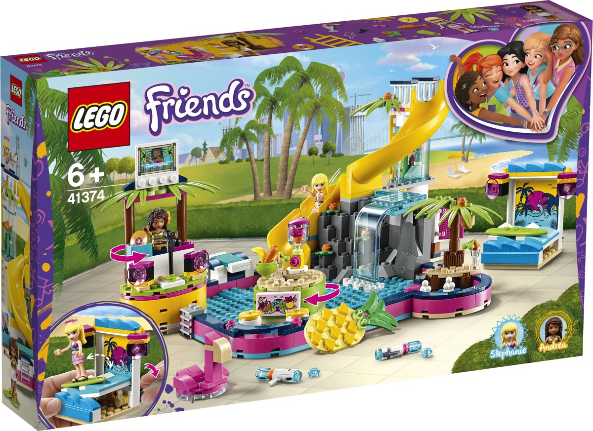 LEGO Friends Andreas Zwembadfeest - 41374