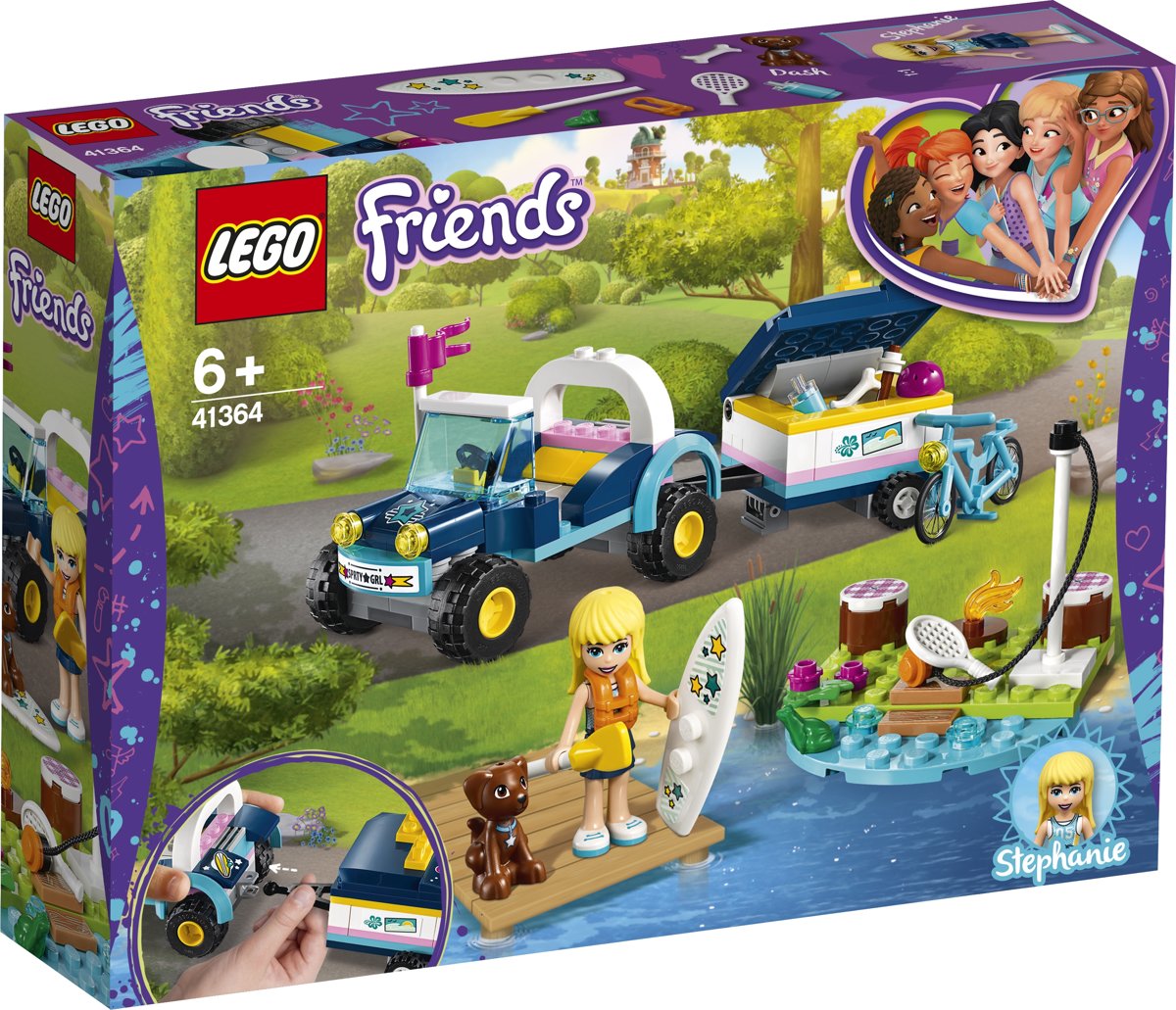 LEGO Friends Stephanies Buggy en Aanhanger - 41364