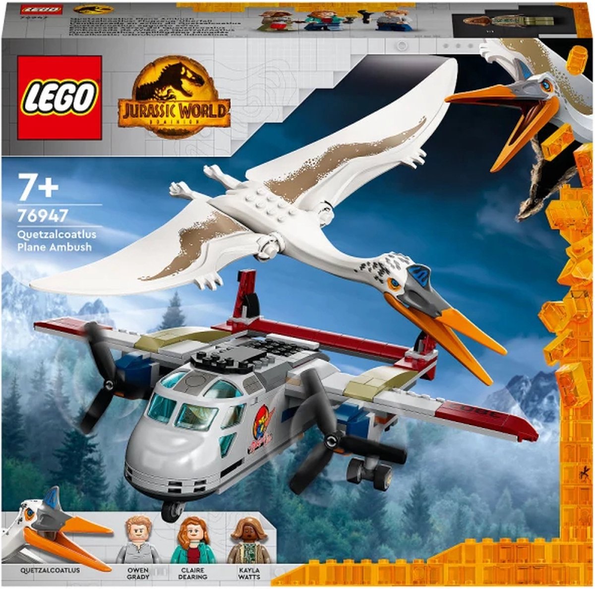 LEGO JURASSIC WORLD 76947 QUETZALCOATLUS VLIEGTUIG HINDERLAAG