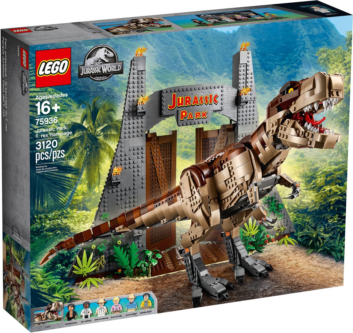 LEGO Jurassic World Jurassic Park: T. rex chaos - 75936