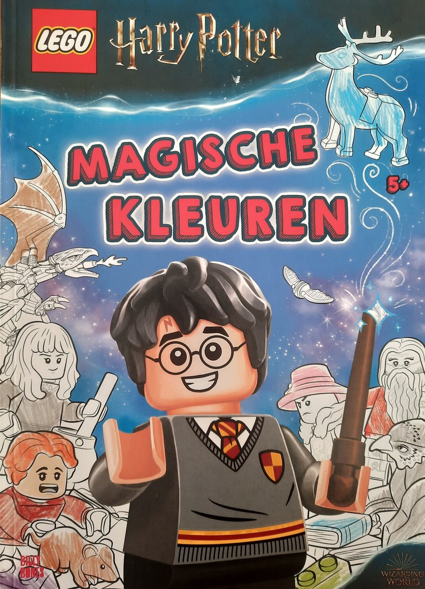 LEGO Kleurboek  Magische kleuren - Harry Potter Ron Hermelien Zweinstein