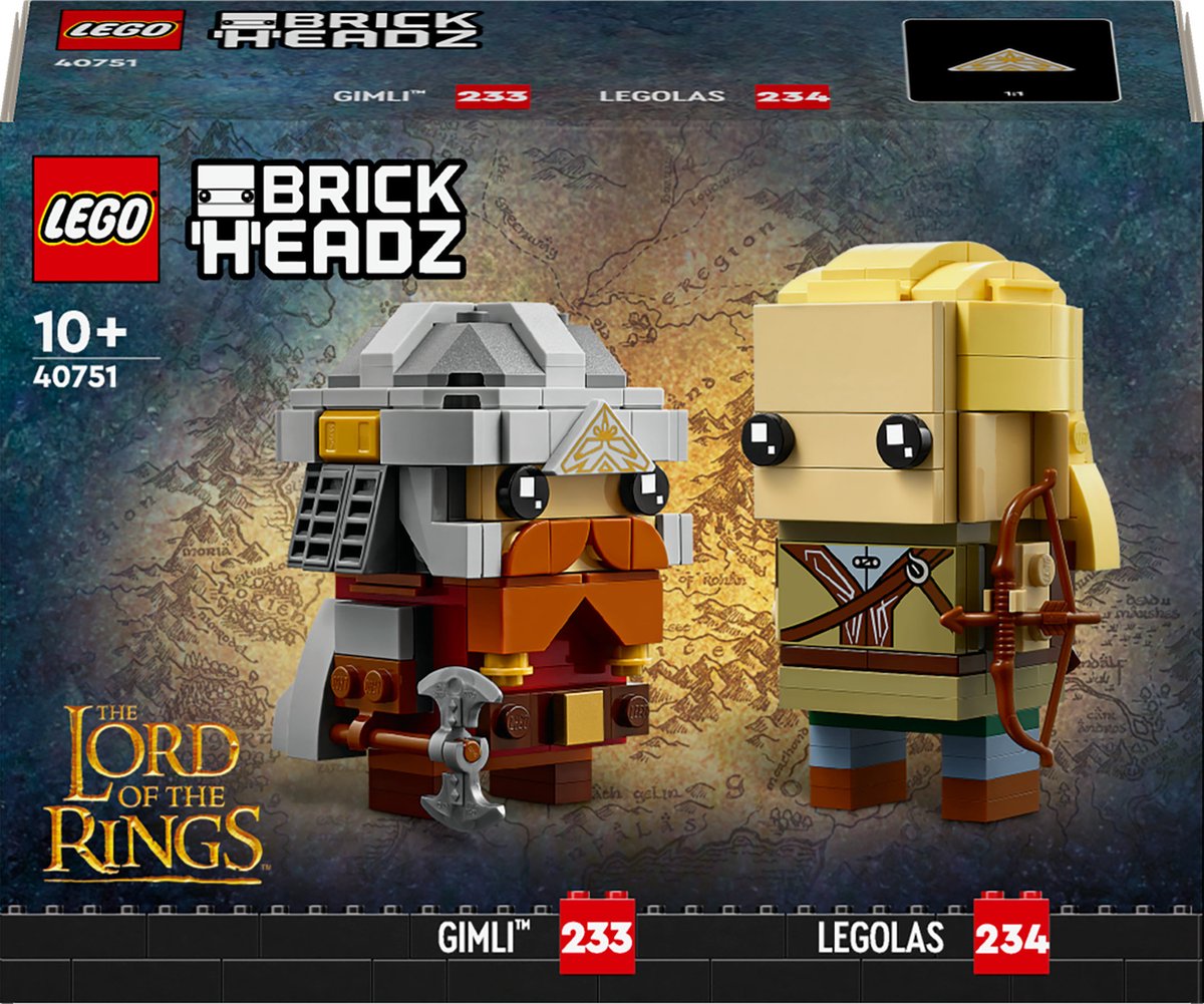 LEGO Lord of the Rings Brickheadz 40751 -  las en Gimli™
