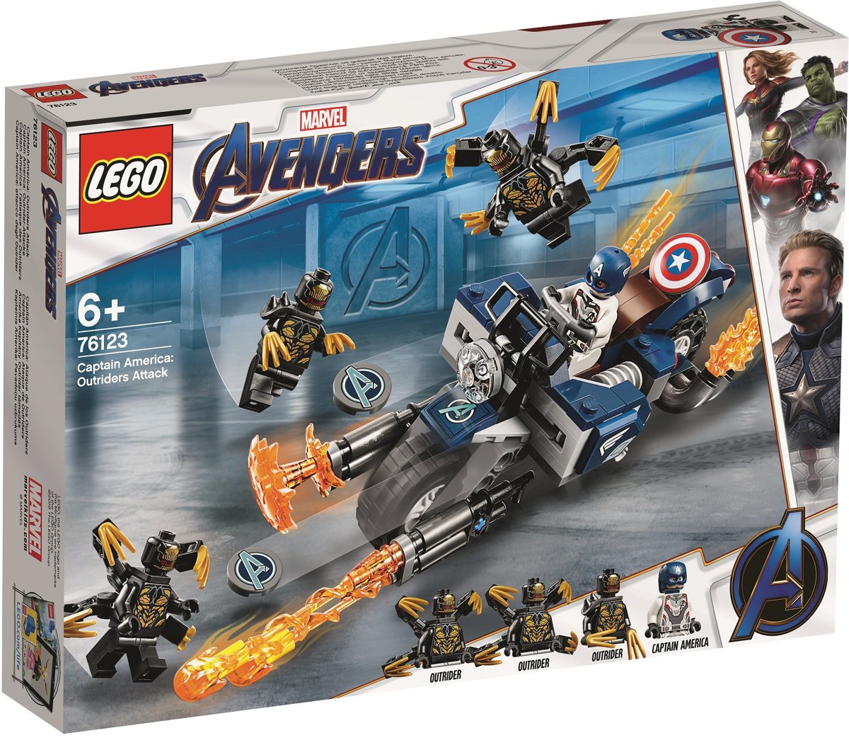 LEGO Marvel Avengers Captain America: Aanval van de Outriders - 76123