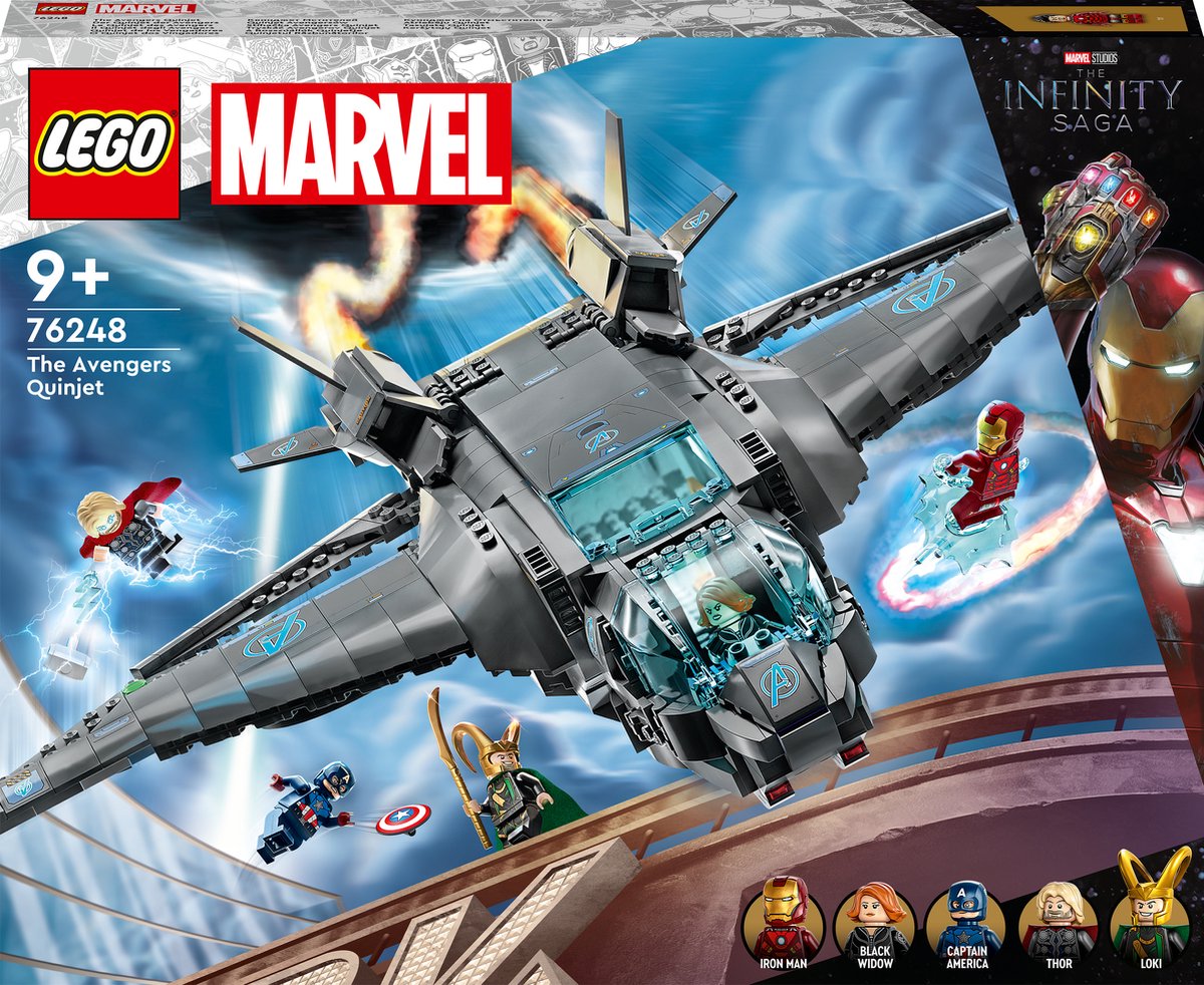   Marvel Avengers Marvel De Avengers Quinjet, Infinity Saga - 76248