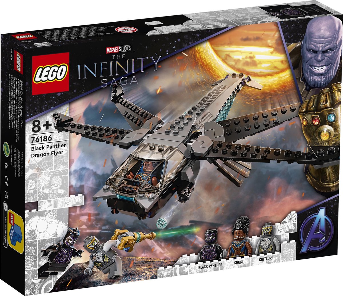 LEGO Marvel Super Heroes Black Panther Dragon Flyer - 76186