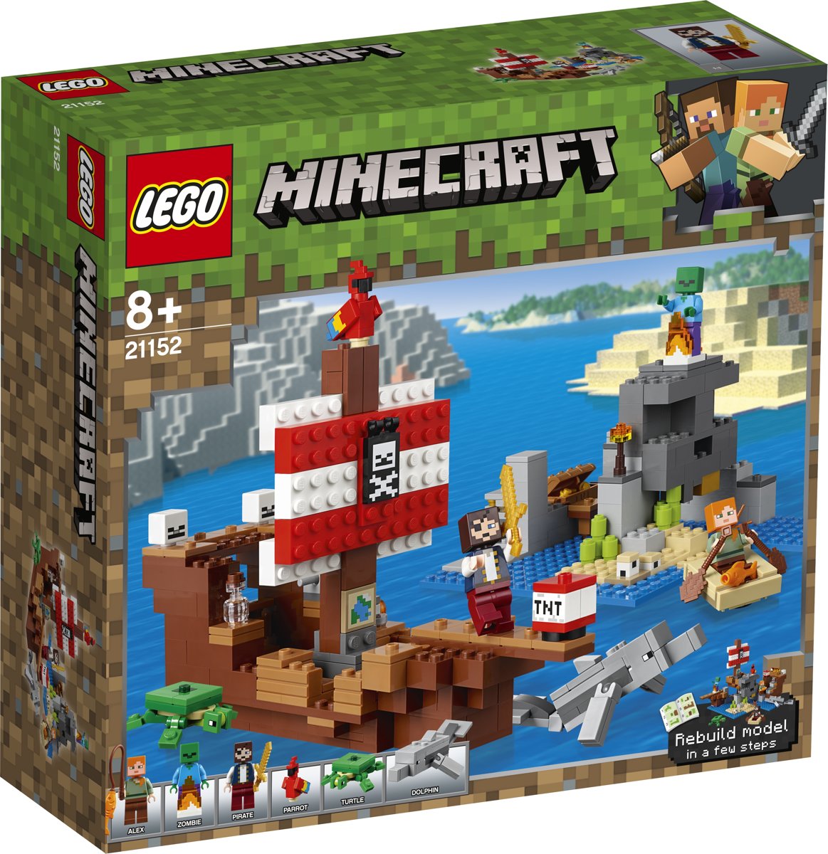 LEGO Minecraft Avontuur op het Piratenschip - 21152