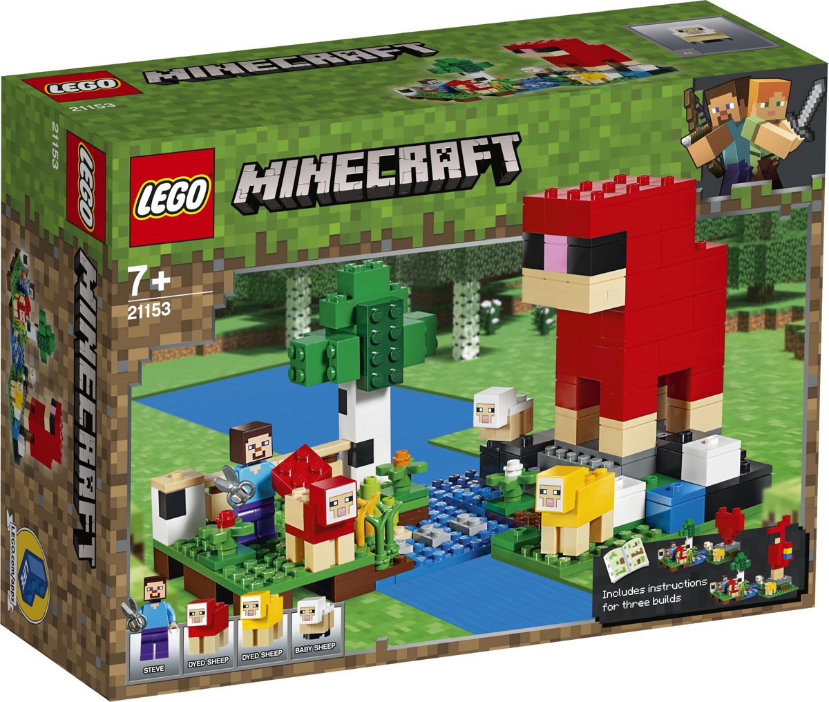 LEGO Minecraft De Schapenboerderij - 21153