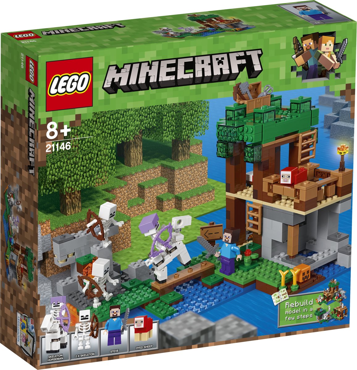 LEGO Minecraft De Skeletaanval - 21146