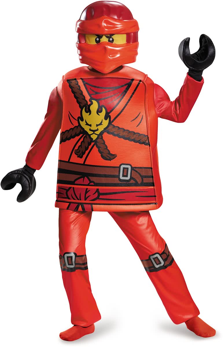 LEGO NINJAGO Kai deluxe kostuum voor kinderen - Verkleedkleding - Maat 122/128