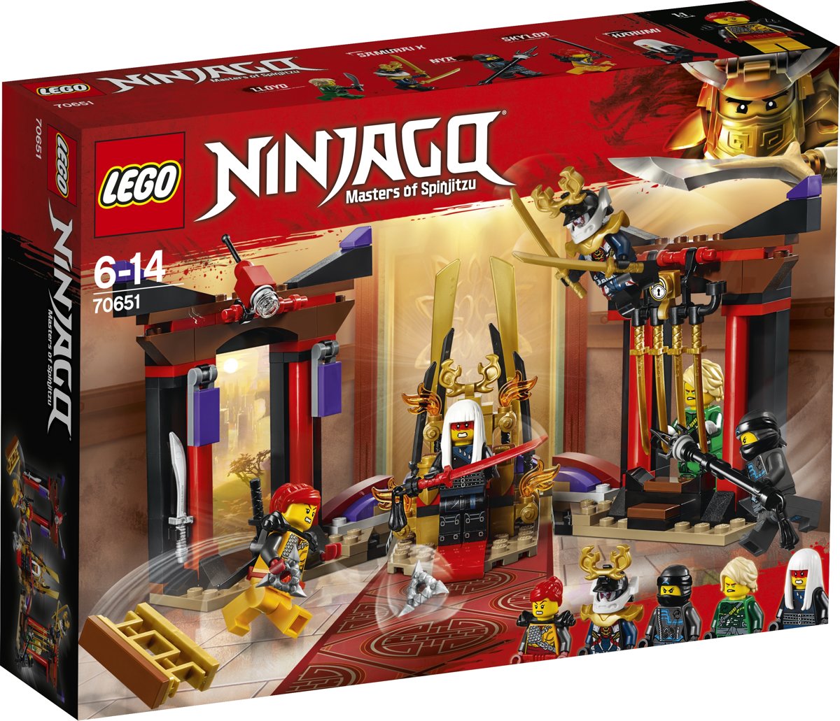 LEGO NINJAGO Troonzaalduel - 70651