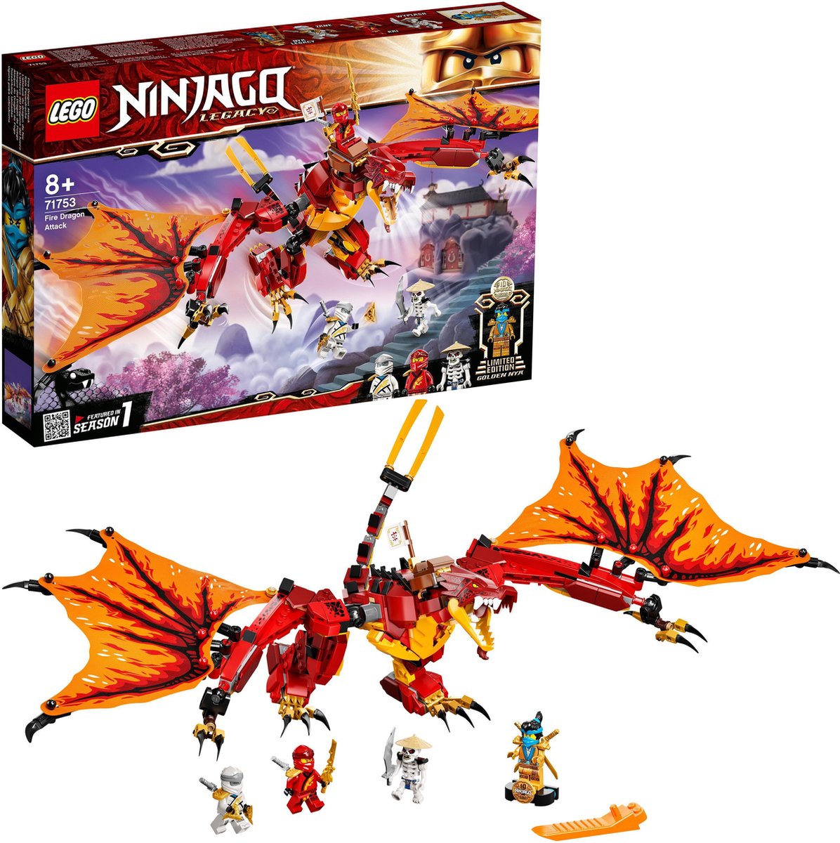 LEGO NINJAGO Vuurdraak aanval - 71753