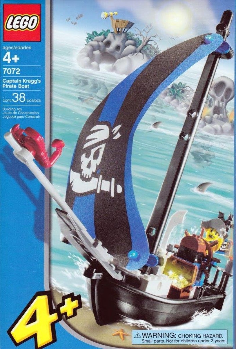 LEGO Piraten Kapitein Kraggs Piratenboot - 7072