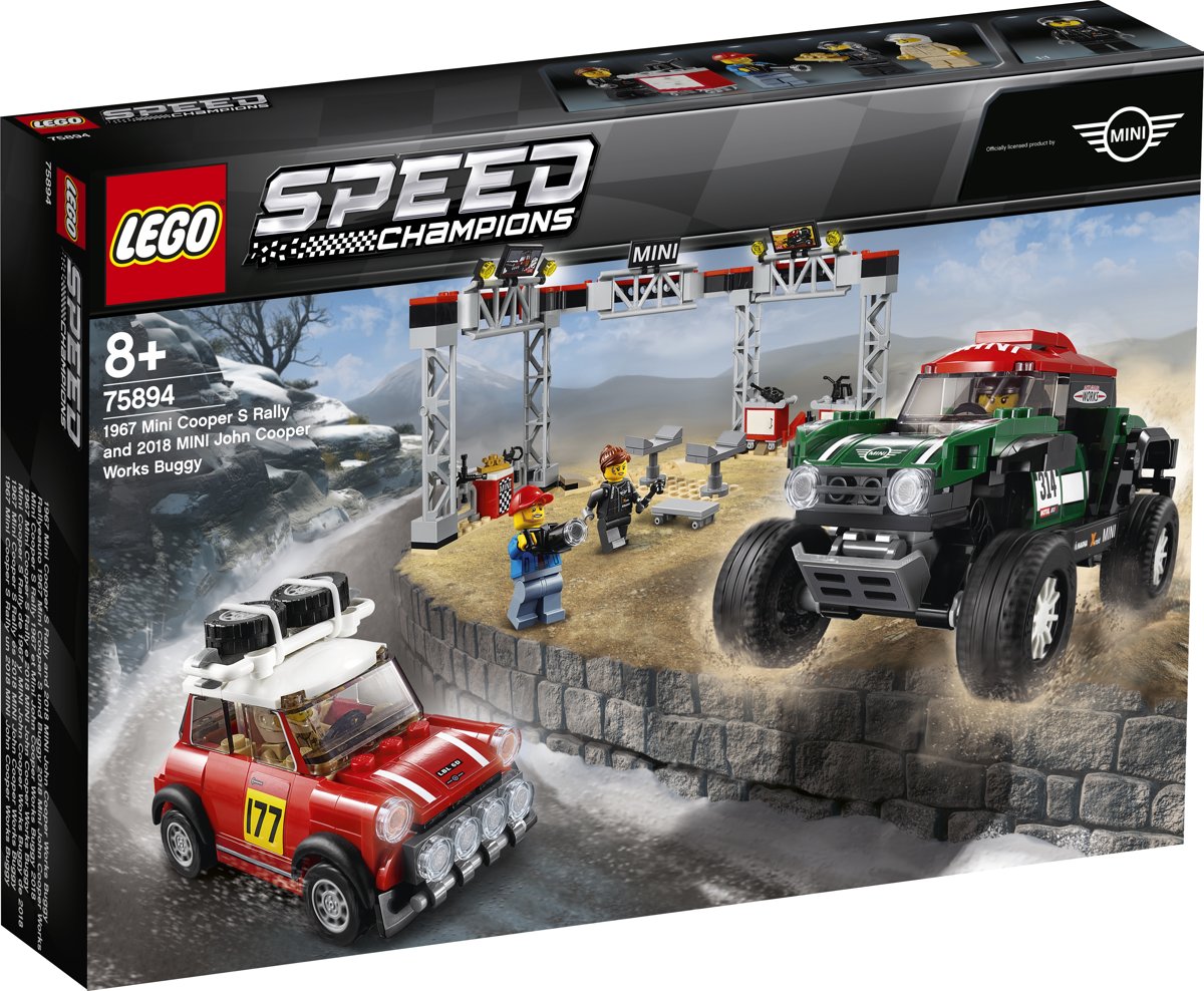 LEGO Speed Champions 1967 Mini Cooper S Rally en 2018 MINI John Cooper Works Buggy - 75894