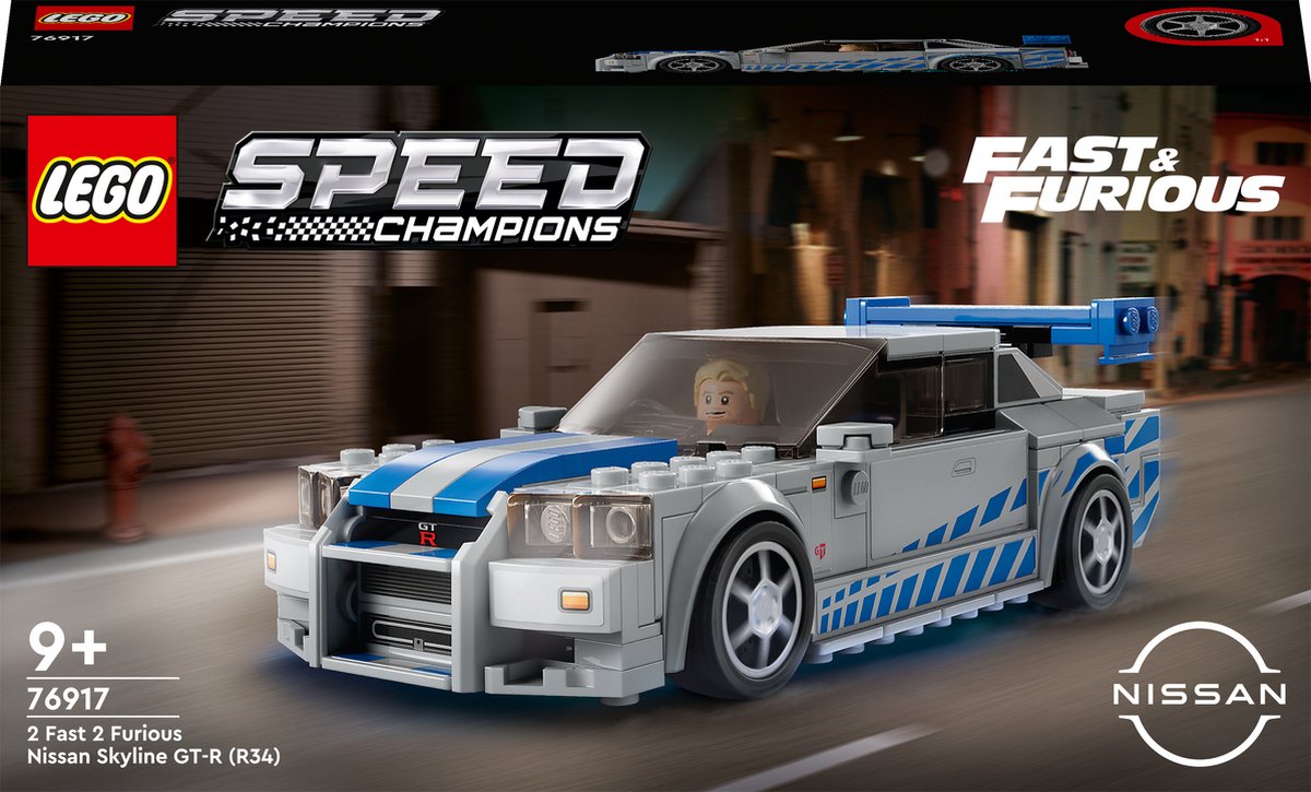 LEGO Speed Champions 2 Fast 2 Furious Nissan Skyline GT-R (R34) - 76917