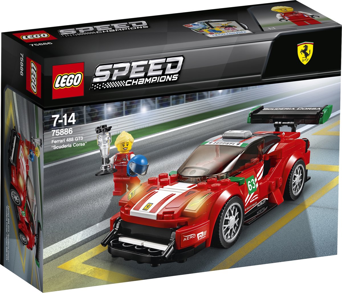 LEGO Speed Champions Ferrari 488 GT3 Scuderia Corsa - 75886