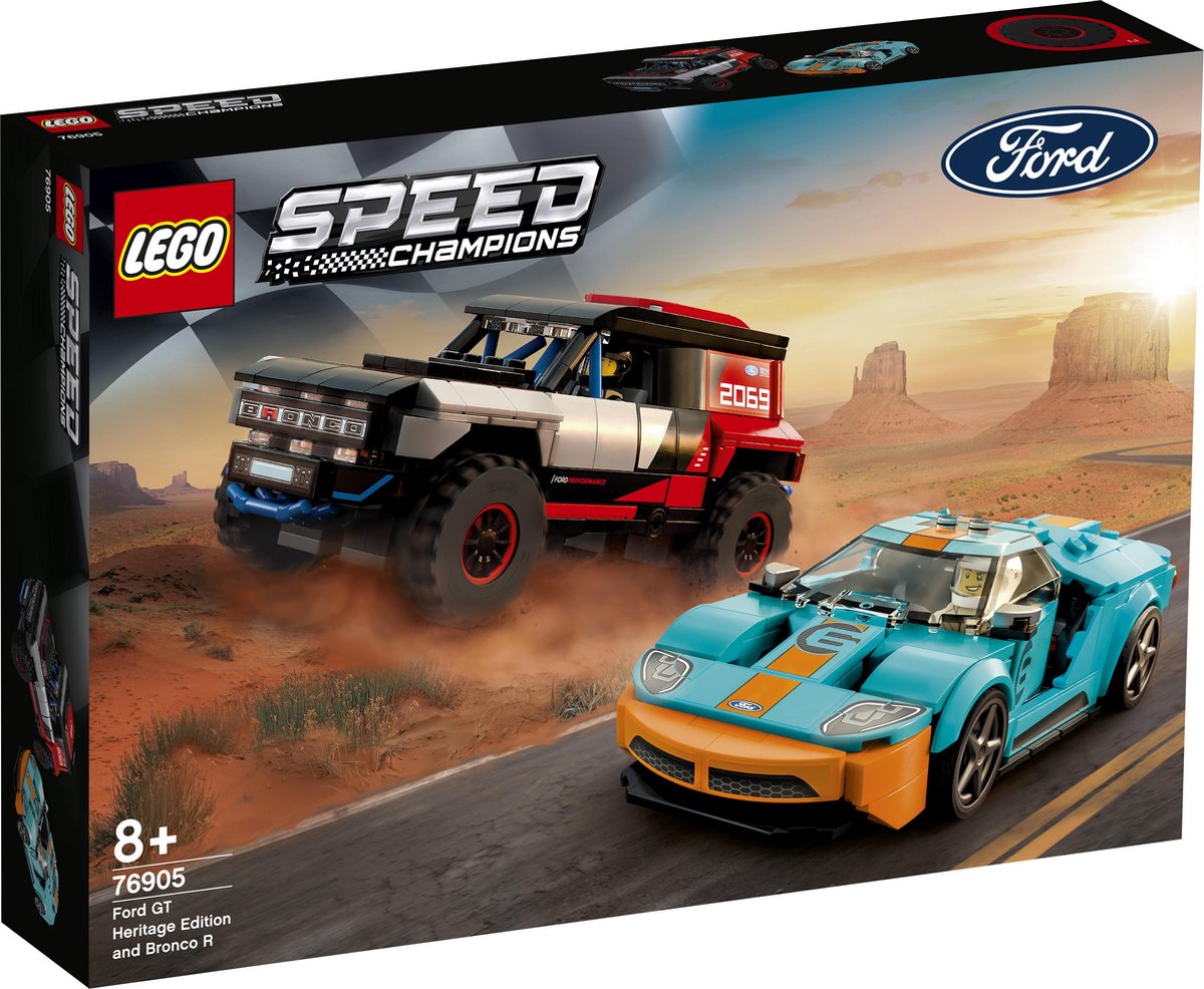 LEGO Speed Champions Ford GT Heritage Edition en Bronco R - 76905