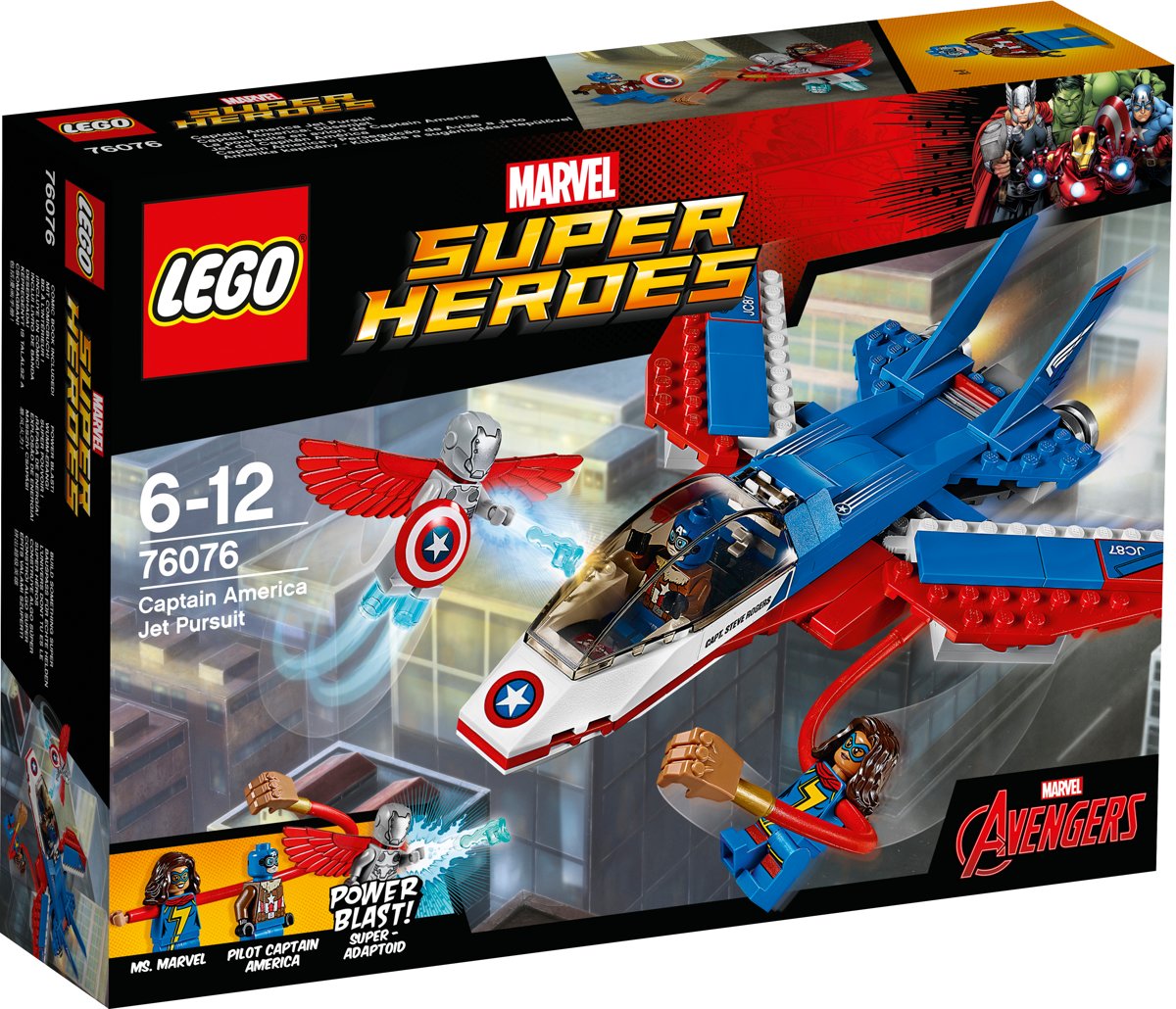 LEGO Super Heroes Captain America Jet-achtervolging - 76076