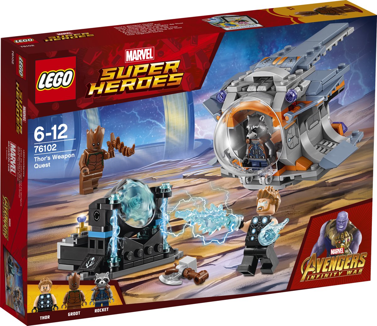 LEGO Super Heroes Thors Wapenzoektocht - 76102