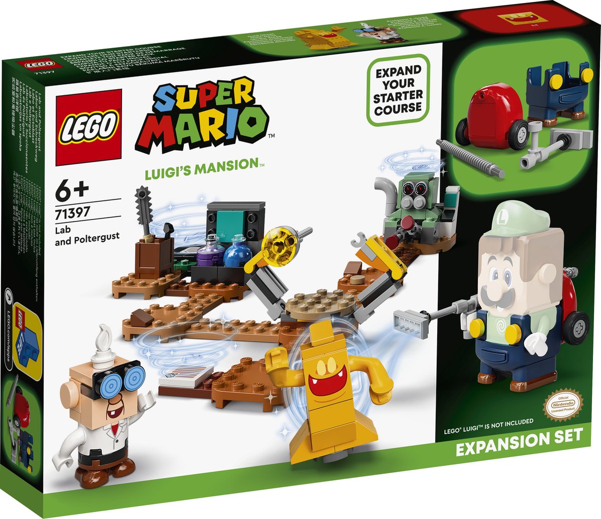 LEGO Super Mario Uitbreidingsset Luigis Mansion-lab en Spookzuiger - 71397