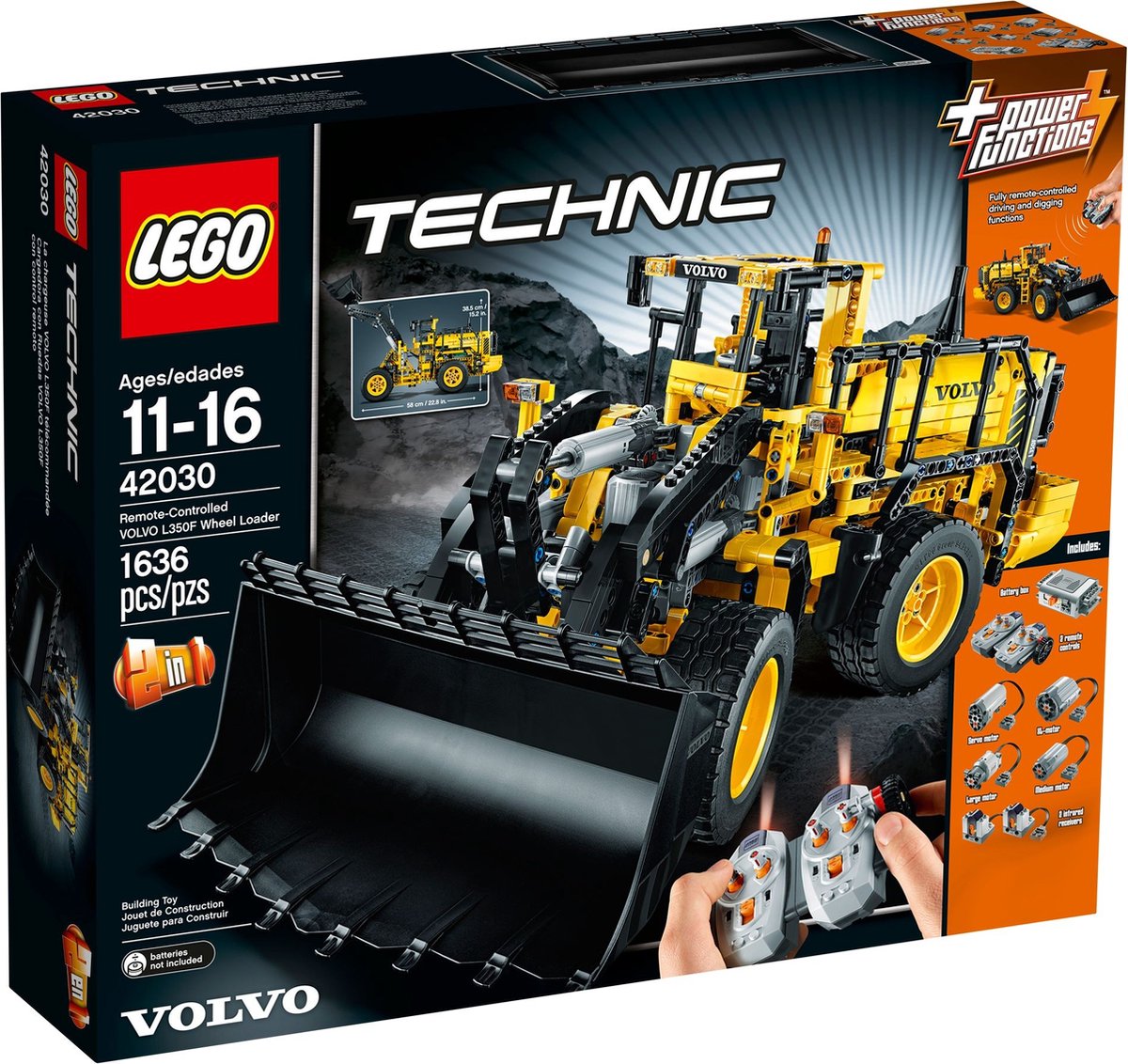 LEGO Technic Op Afstand Bedienbare Volvo L350F Wiellader - 42030