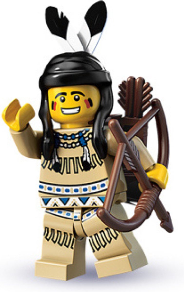 LEGO Tribal hunter Minifigure - col01-1