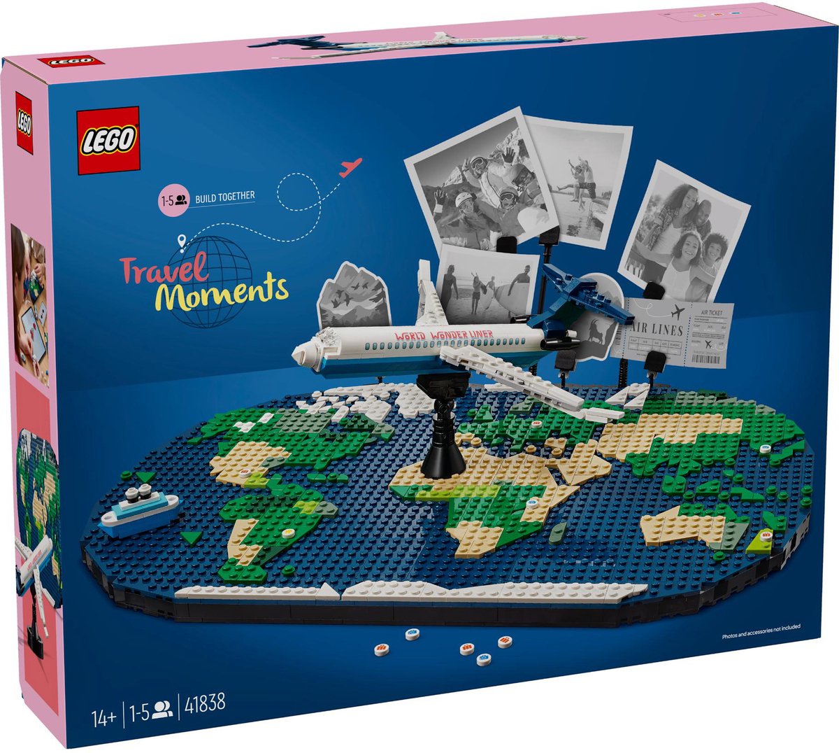 LEGO Vakantieherinneringen bouwset met wereldkaart - 41838