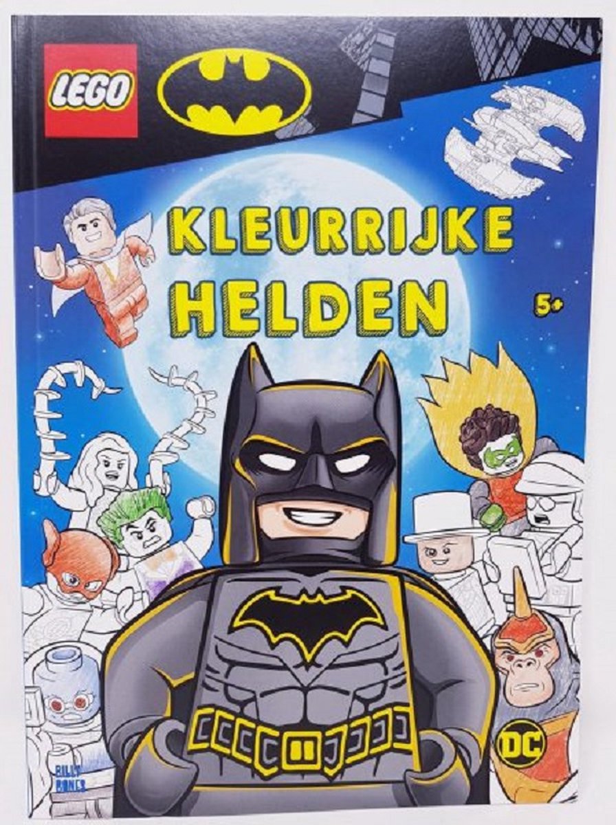 LEGO kleurboek Kleurrijke Helden - Batman Wonder Woman Riddler Aquaman