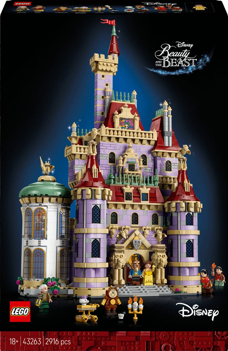 LEGO ǀ Disney Princess Belle en het Beest Kasteel Bouwpakket - 43263