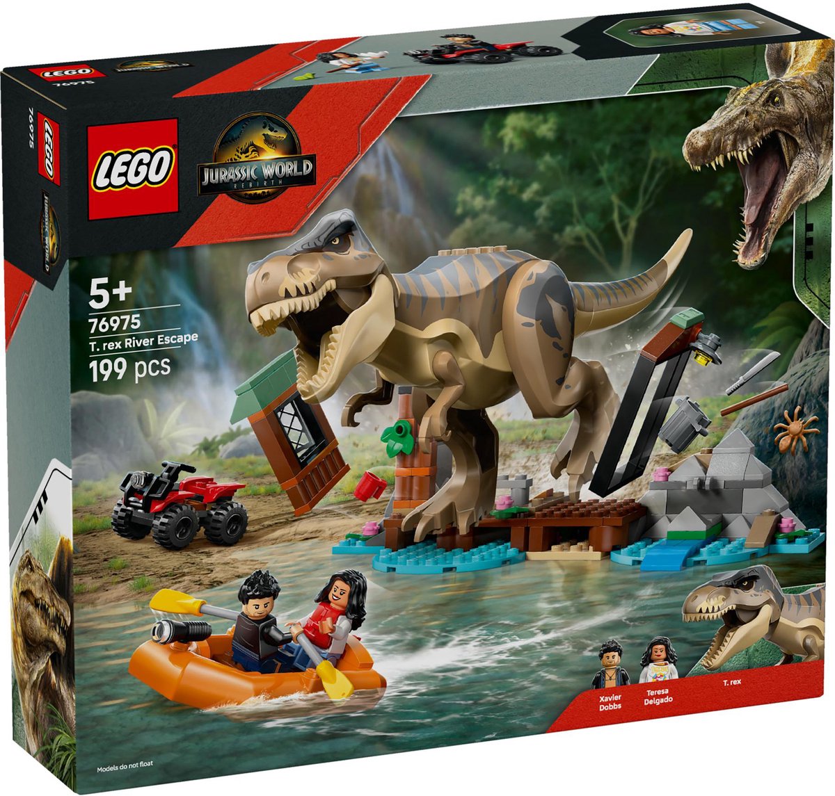 LEGO® Jurassic World T. rex Rivierontsnapping Bouwset - 76975