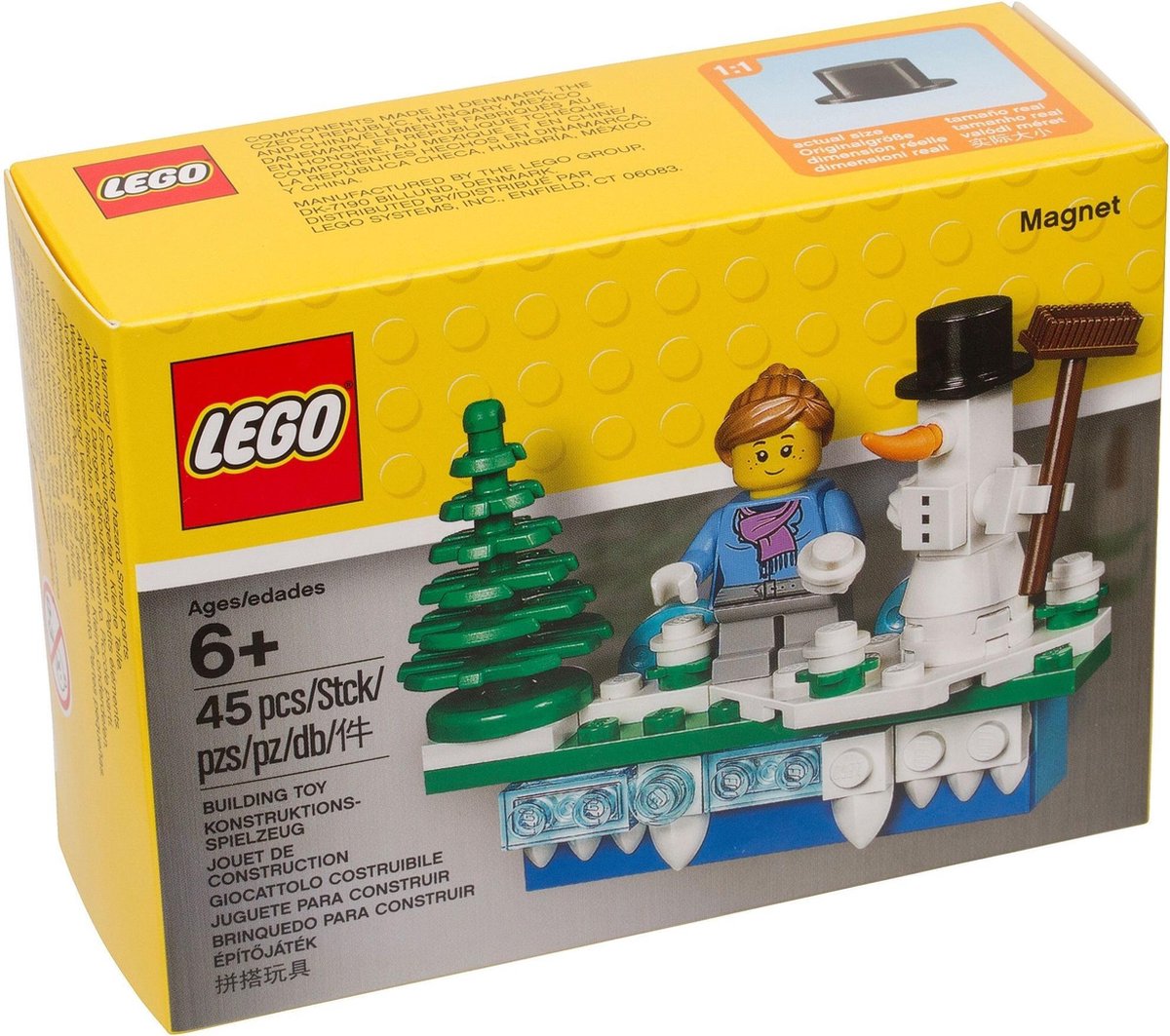 LEGO® Magneet met Kersttafereel - 853663