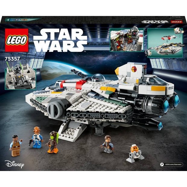 LEGO® Star Wars: Ahsoka Ghost en Phantom II 75357 bouw- en speelset met 2 bouwbare ruimteschepen en 5 personages,