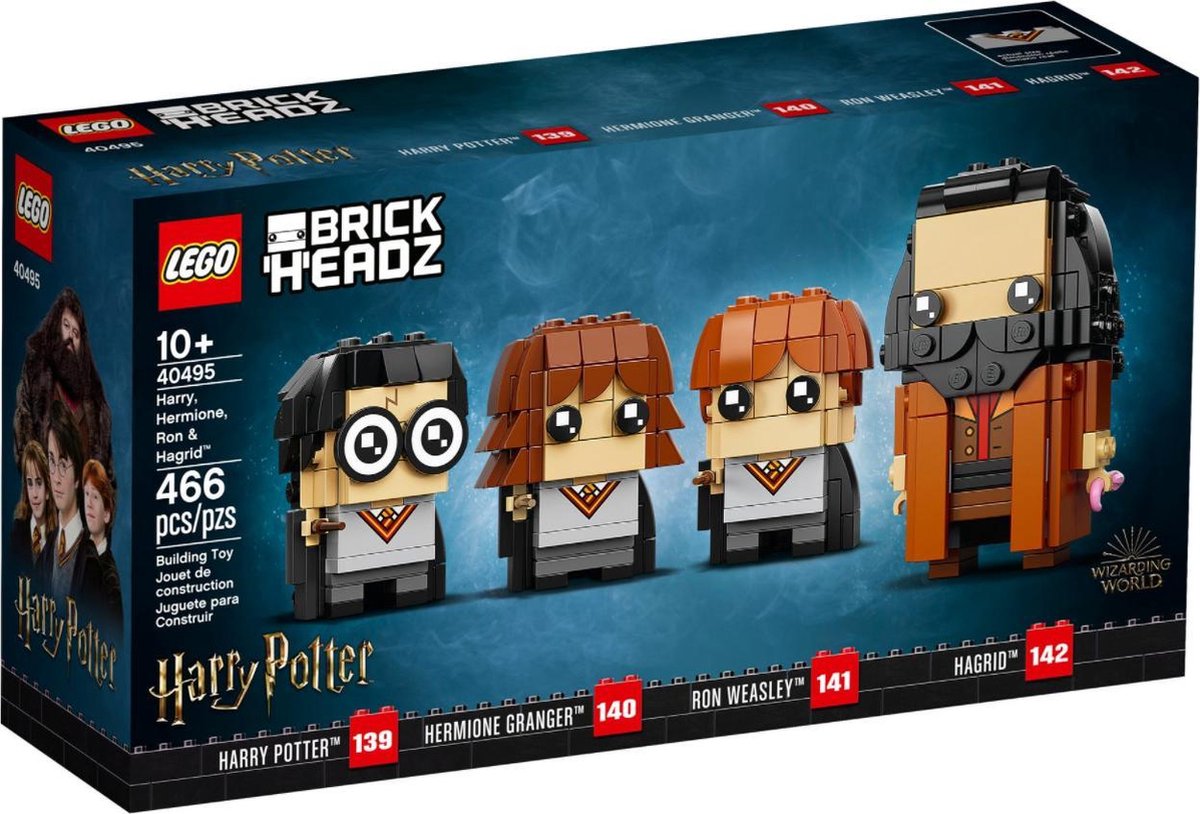   40495 Brickheadz  Harry, Hermelien, Ron & Hagrid™