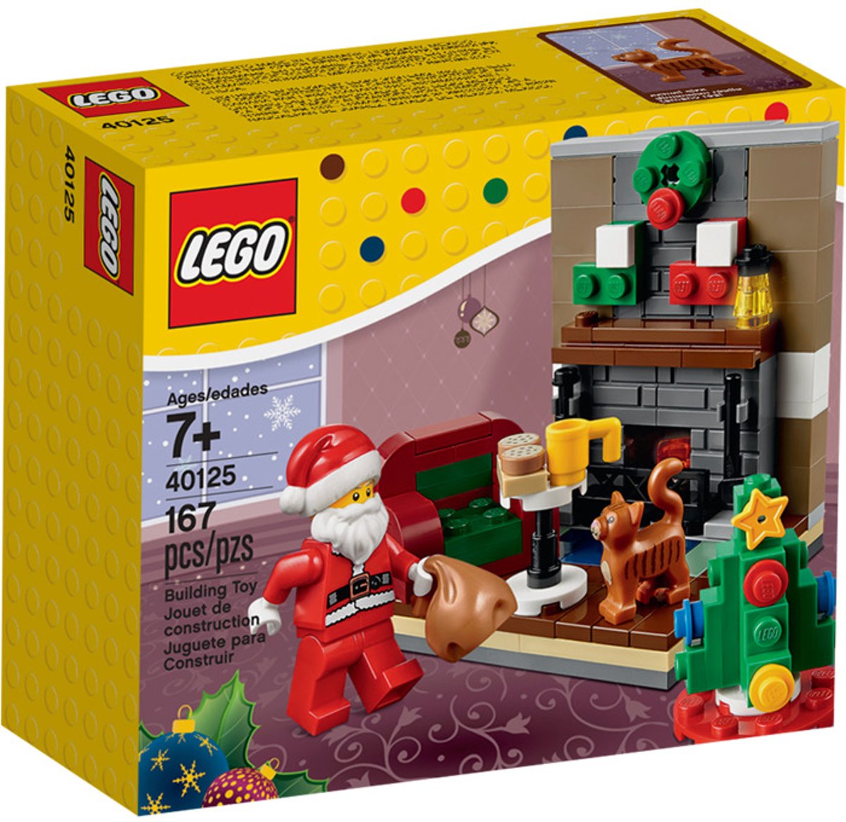 lego 40125 kerstman bezoek