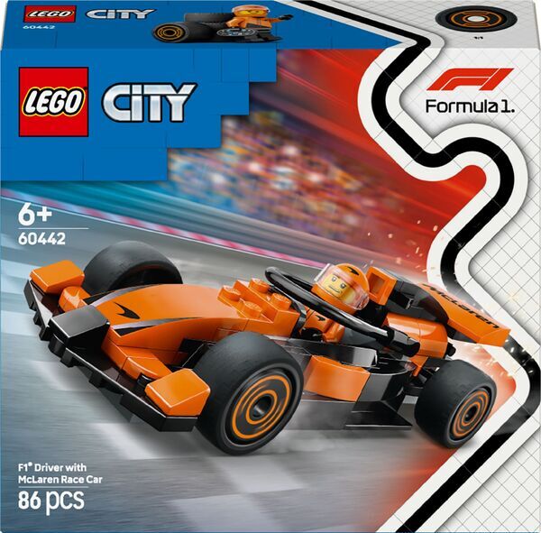   City 60442 F1® coureur met McLaren racewagen