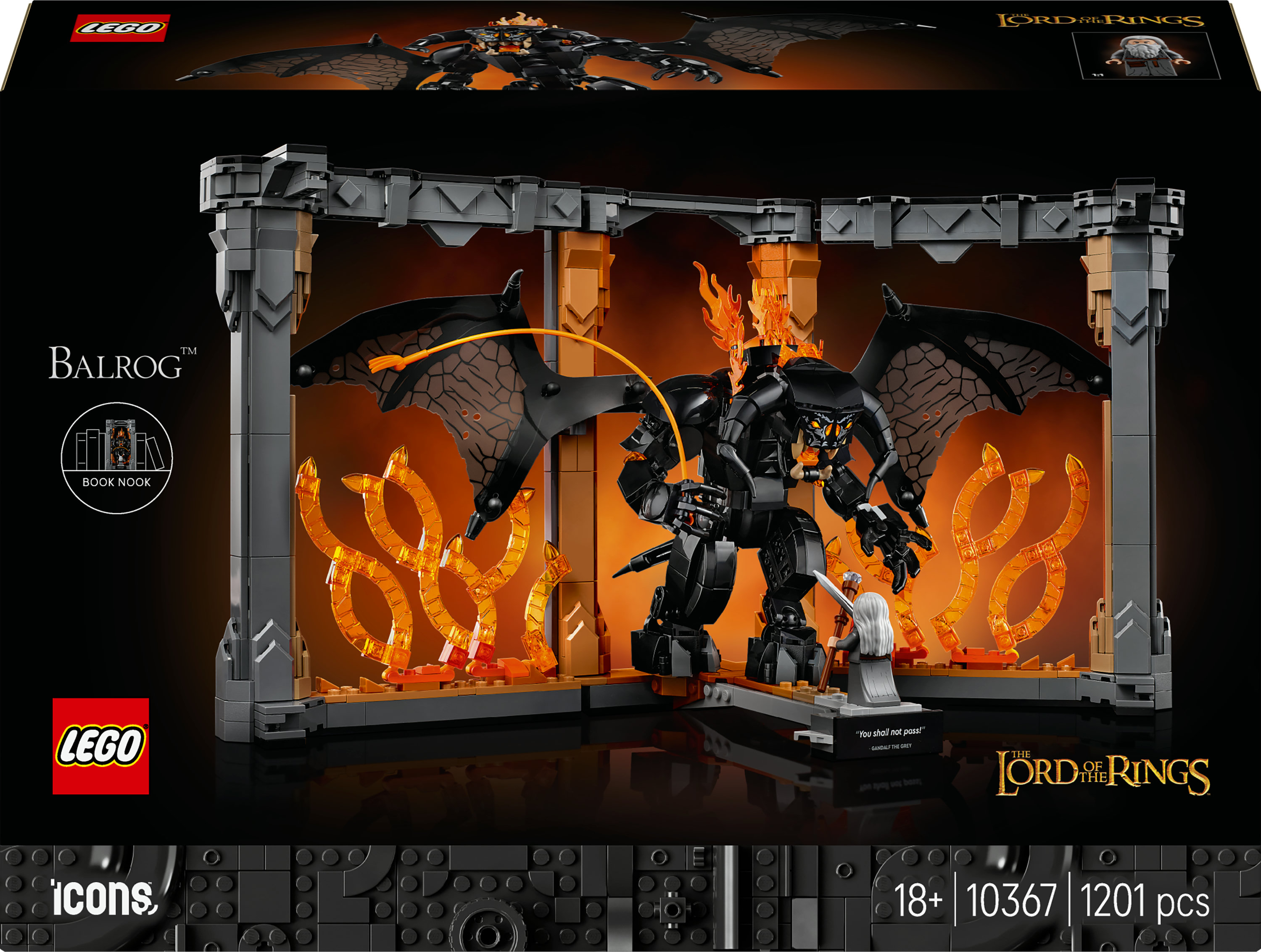   Icons 10367 The Lord of the Rings: Balrog™ Book Nook
