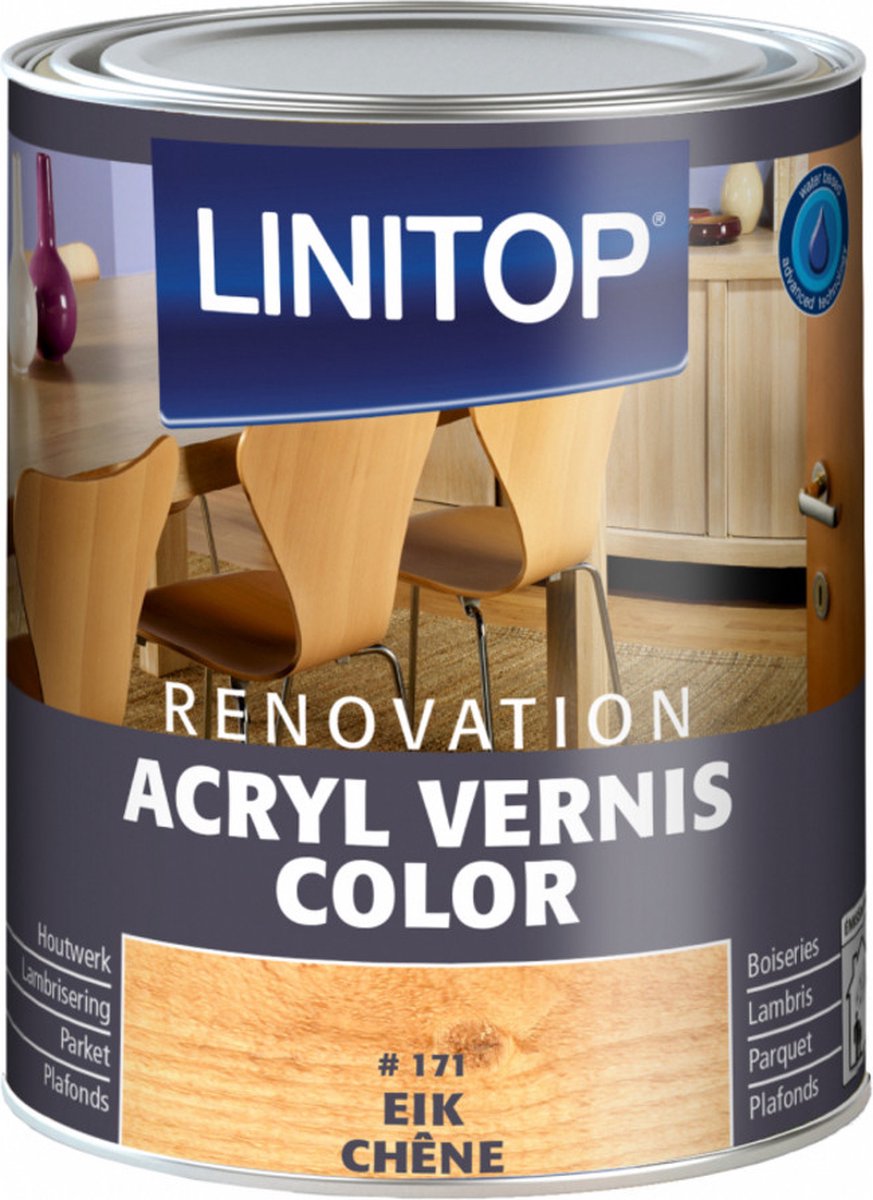 LINITOP Acryl Vernis COLOR 750Ml kleur 171 Eik