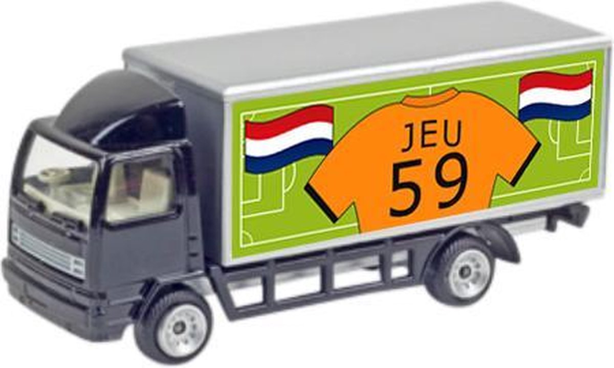 lkmn – model vrachtwagen met naam – type EK – kunststof - zwart