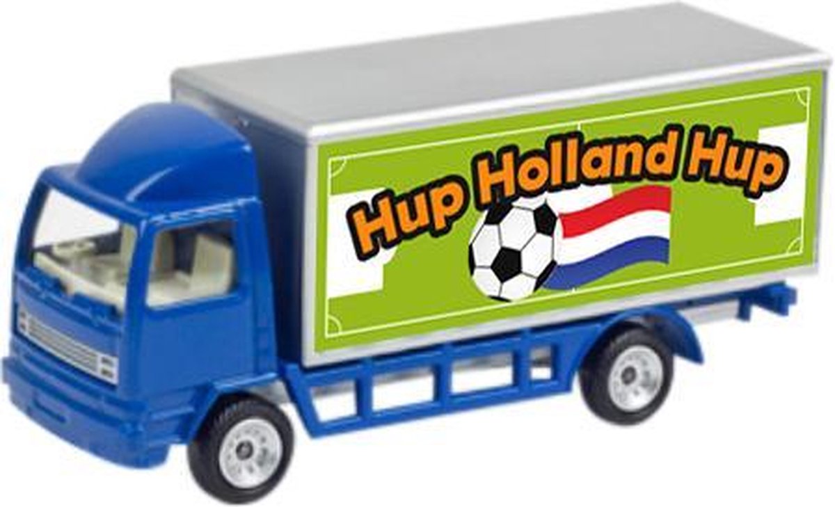 lkmn – model vrachtwagen – EK voetbal – kunststof - blauw