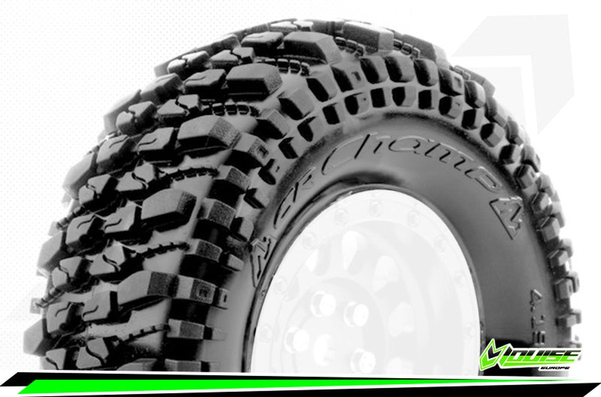 Louise RC - CR-CHAMP - Class 1 - 1-10 Crawler Tires - Super Soft - for 1.9 Wheels - L-T3345VI