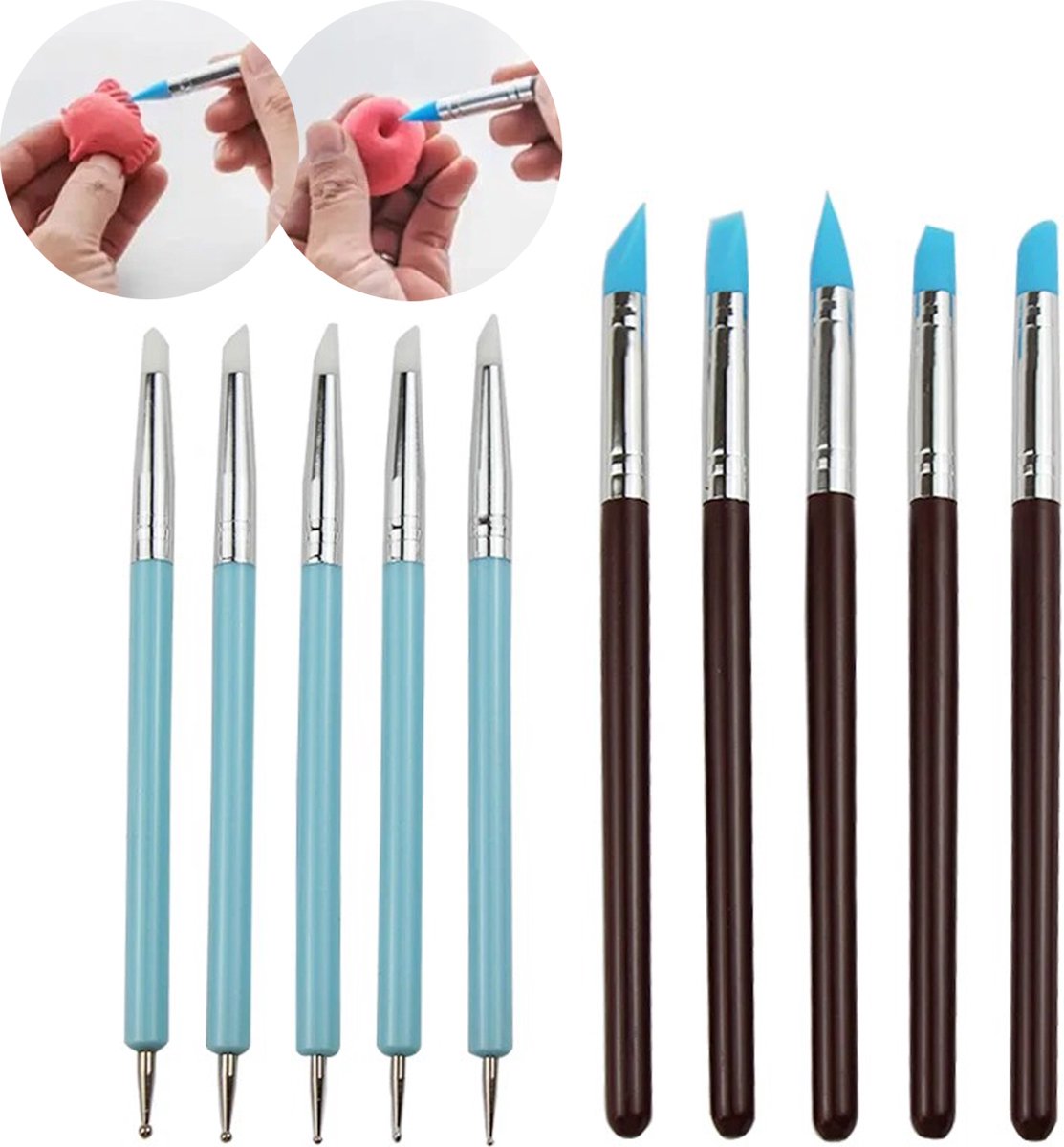 Klei Gereedschap - Modelleer - Pottenbakken Boetseren - Beeldhouwen - Modeling Tools - Boetseergereedschap -  