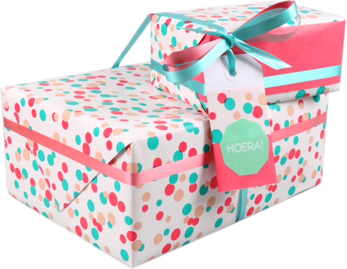 LOVLY  Cadeaupapier, 50cm, 200m, 80gr/m , roze