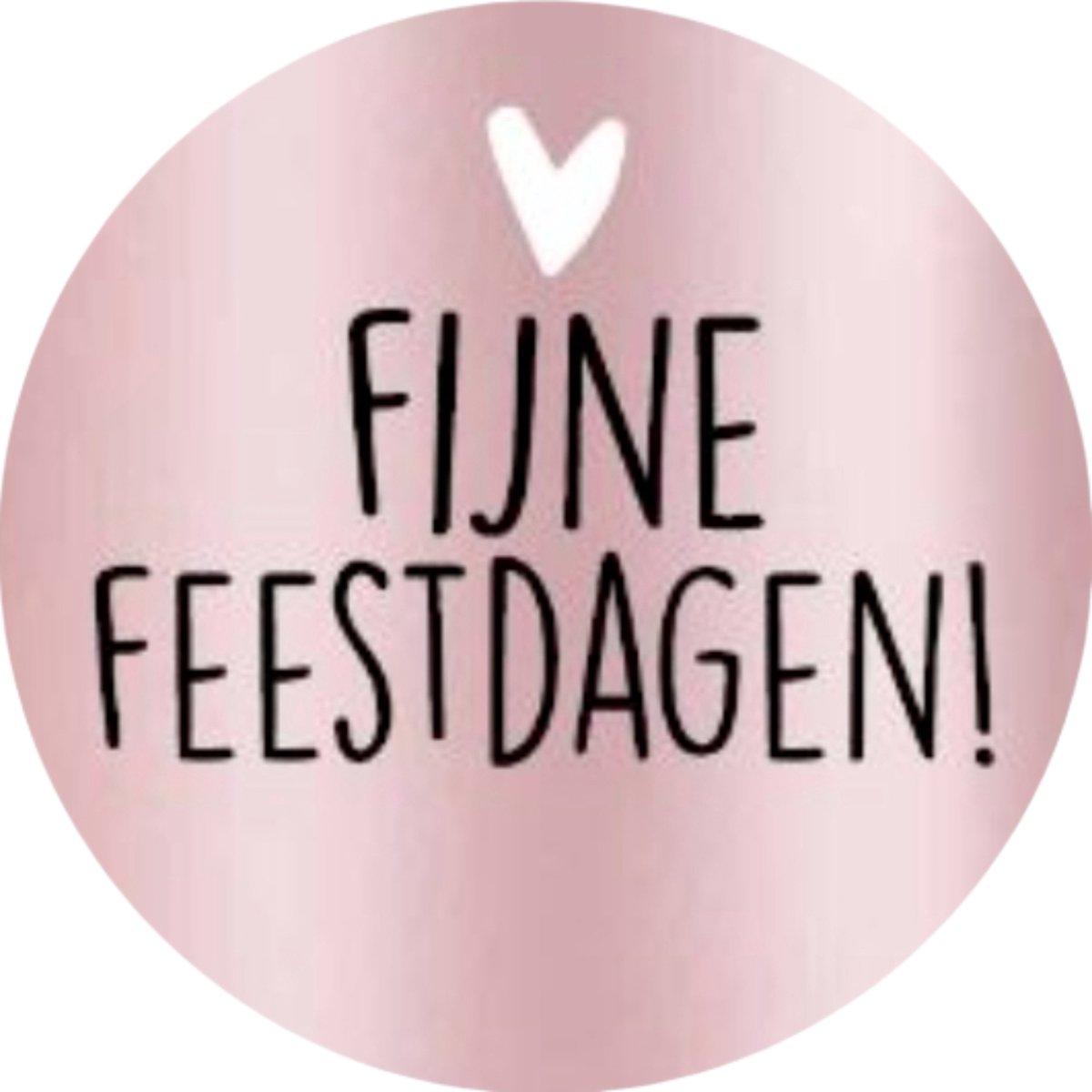 LOVV 50 Sluitstickers-Rosé Goudkleurig-Stickers-Fijne Feestdagen-Kerststickers-Cadeaustickers