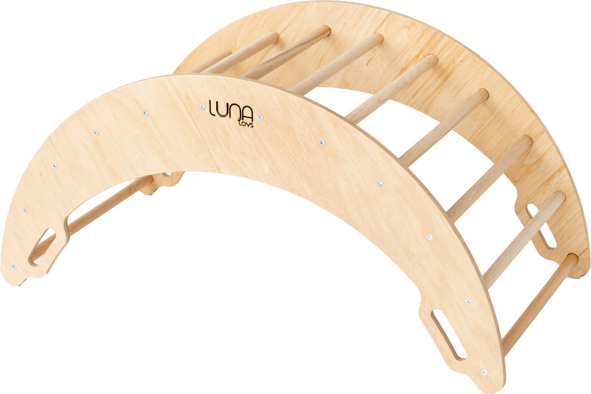 Luna Toys Houten Schommel en Klimboog LU-36882