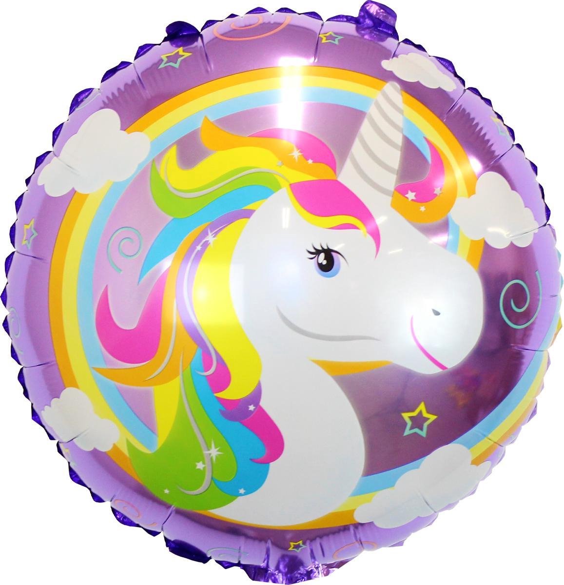 Eenhoorn Versiering Helium Ballonnen Unicorn Decoratie Feest Ballon Verjaardag Versiering 40 Cm Met Rietje – 1 Stuks