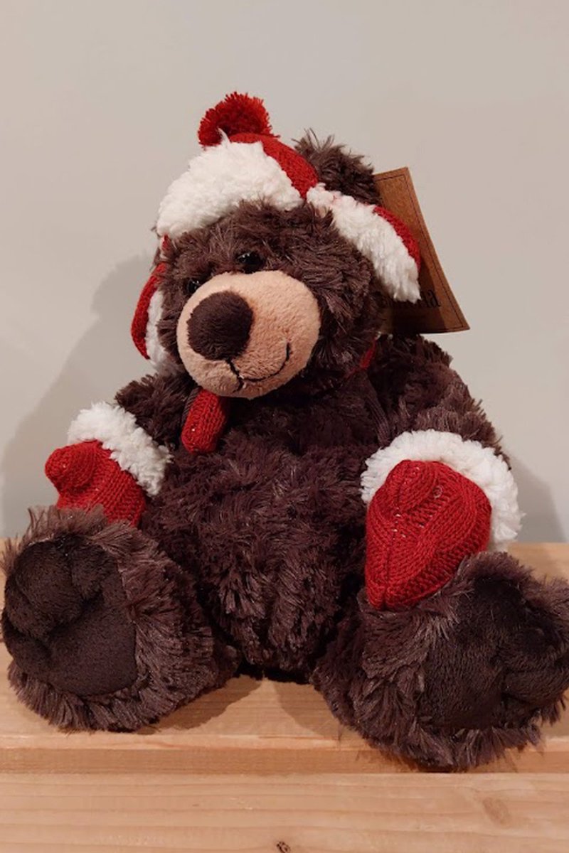 La Galleria - Kerstbeer - Knuffel Pluche (hoogte 30 cm)